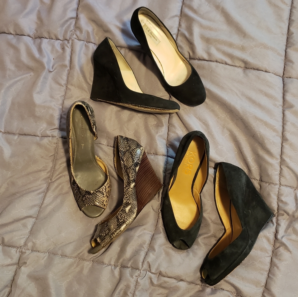 Bundle size 9 dressy wedges
